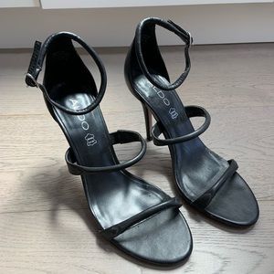 ALDO leather strappy heels
